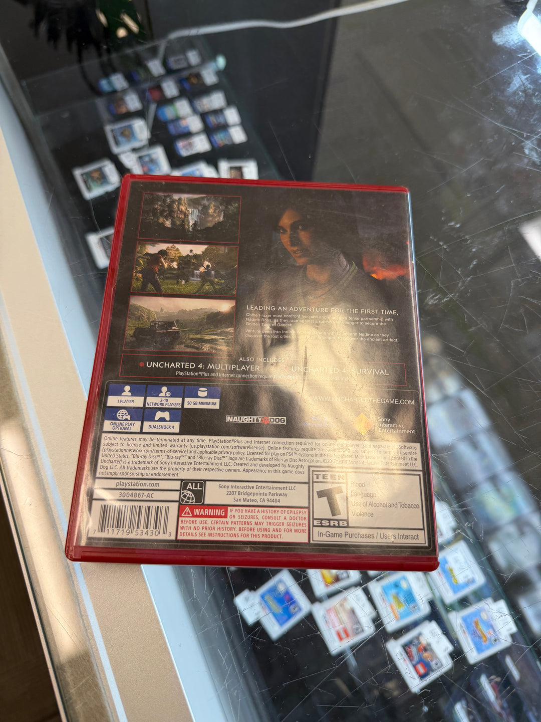 Uncharted The Lost Legacy PS4 Case ONLY CO4426
