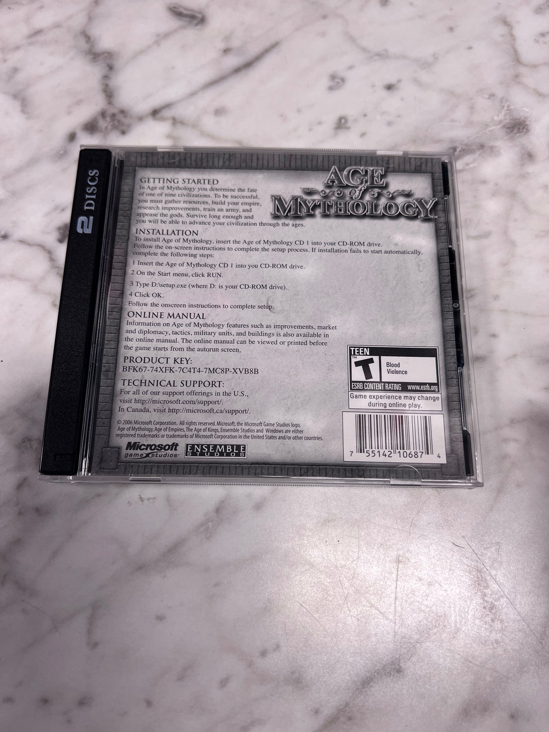 Age of Mythology (Jewel Case) PC CD-ROM Used UP111325