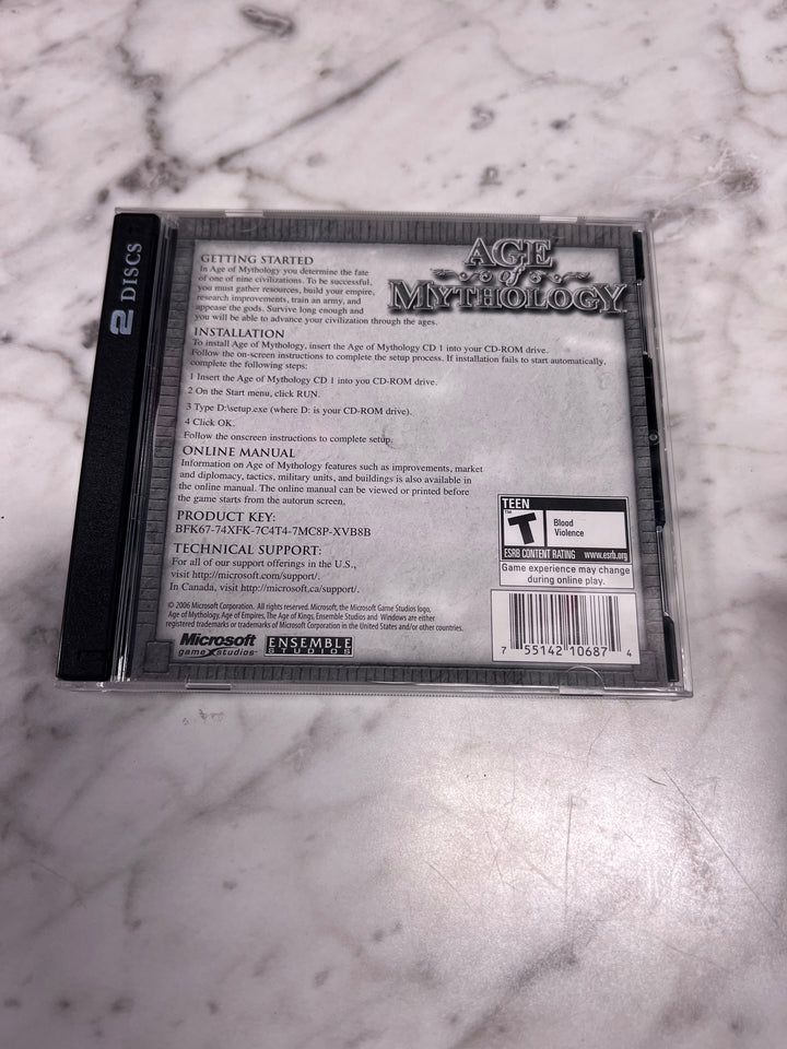 Age of Mythology (Jewel Case) PC CD-ROM Used UP111325