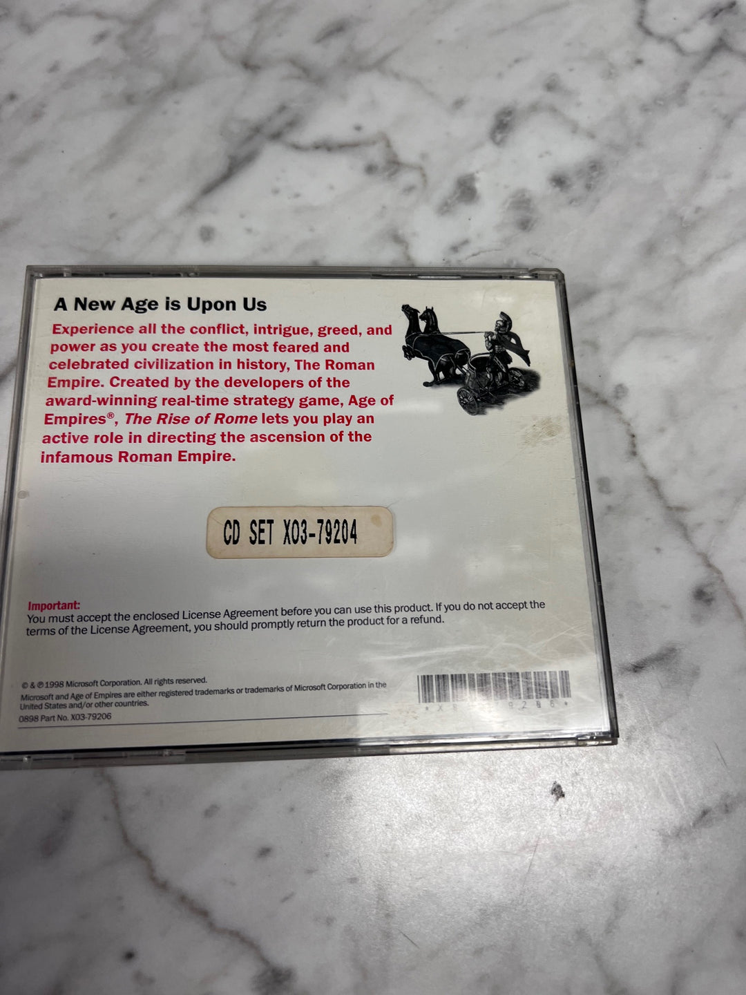 Age of Empires The Rise of Rome Expansion (Jewel Case) PC CD-ROM Used UP111325