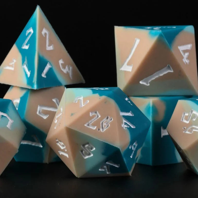 Mermaid Lagoon Silicone Dice Set - Misty Mountain Gaming MM51926