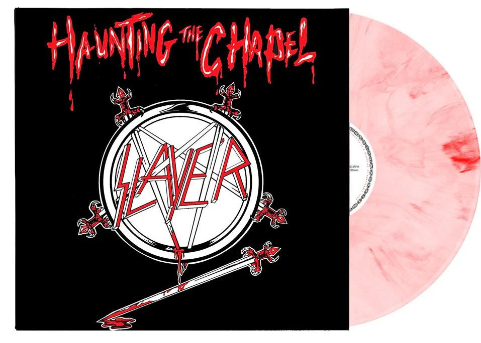 Slayer - Haunting The Chapel [LP] (Red & White Marbled Vinyl) - Vinyl Record NVR52026