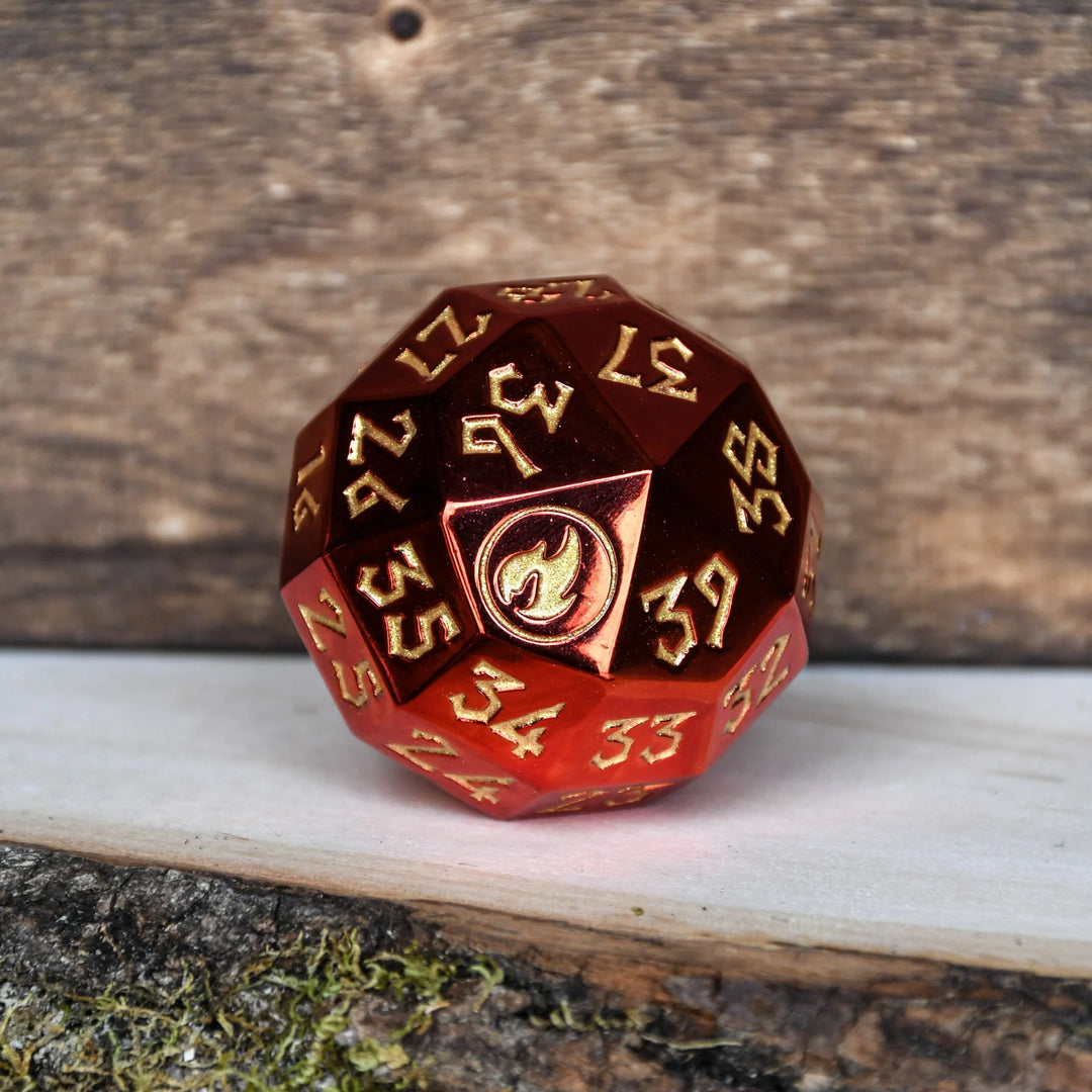Mountain Mana Spindown Metal D40 - Misty Mountain Gaming MM51926