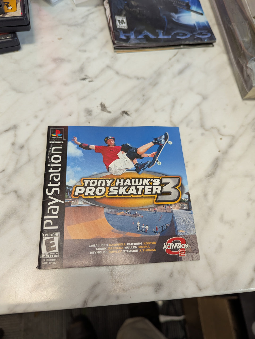 Tony Hawk's Pro Skater 3 PS1 Playstation MANUAL ONLY MO3626