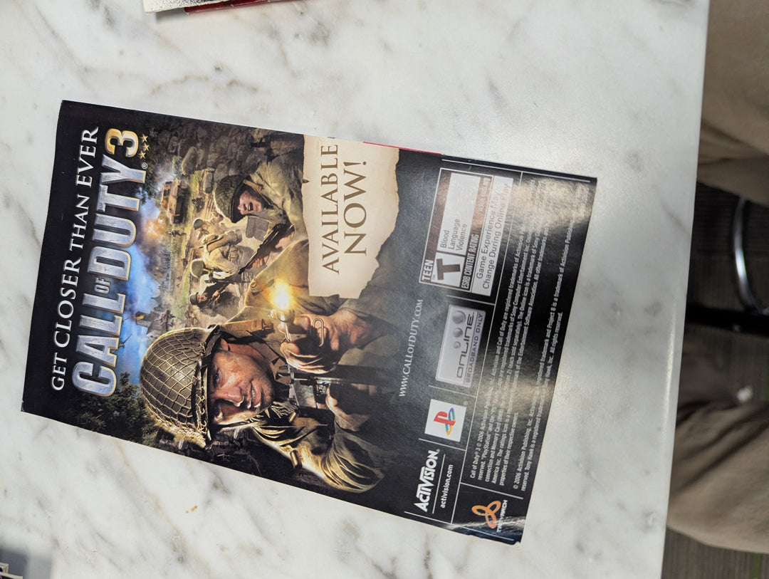 Tony Hawk's Project 8 Playstation PS2 MANUAL ONLY MO3626