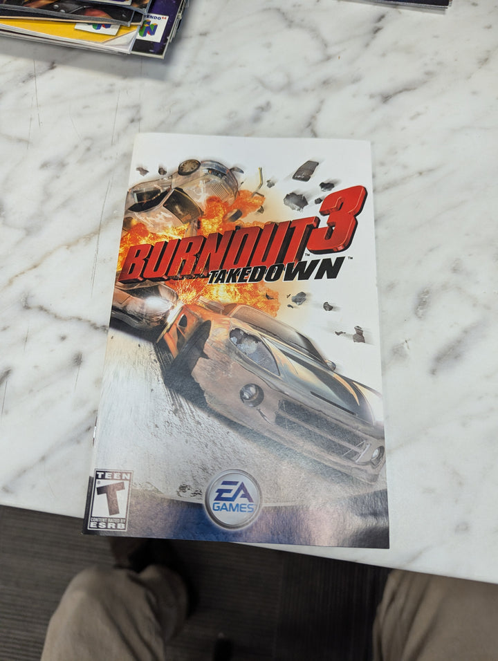 Burnout 3 Takedown Playstation PS2 MANUAL ONLY MO3626