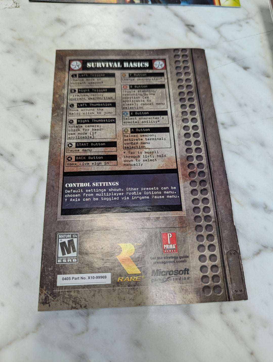 Conker Live & Reloaded MANUAL ONLY MO3726