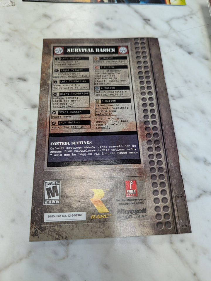 Conker Live & Reloaded MANUAL ONLY MO3726