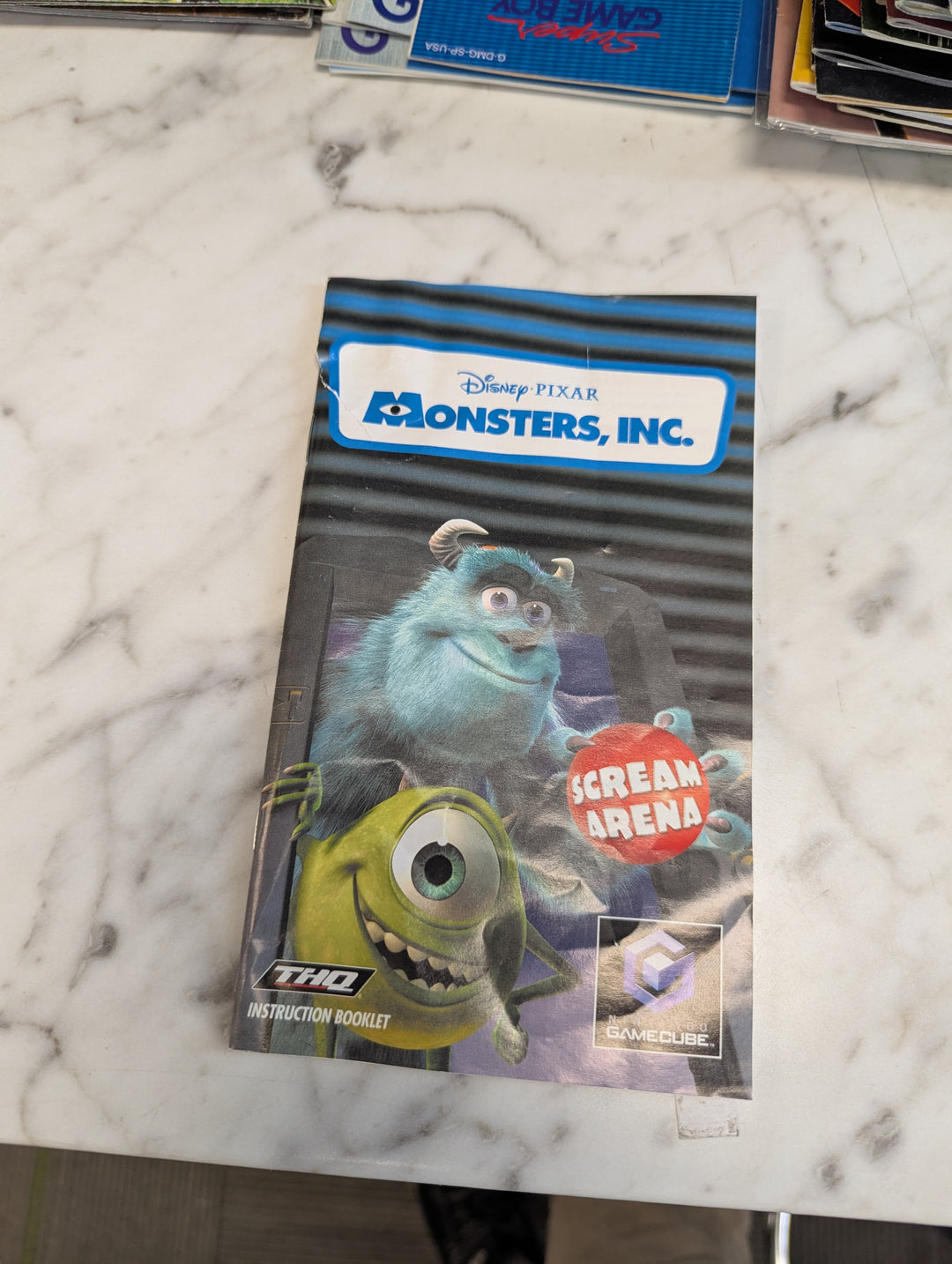 Monsters Inc. Scream Arena Gamecube GCN MANUAL ONLY MO3726