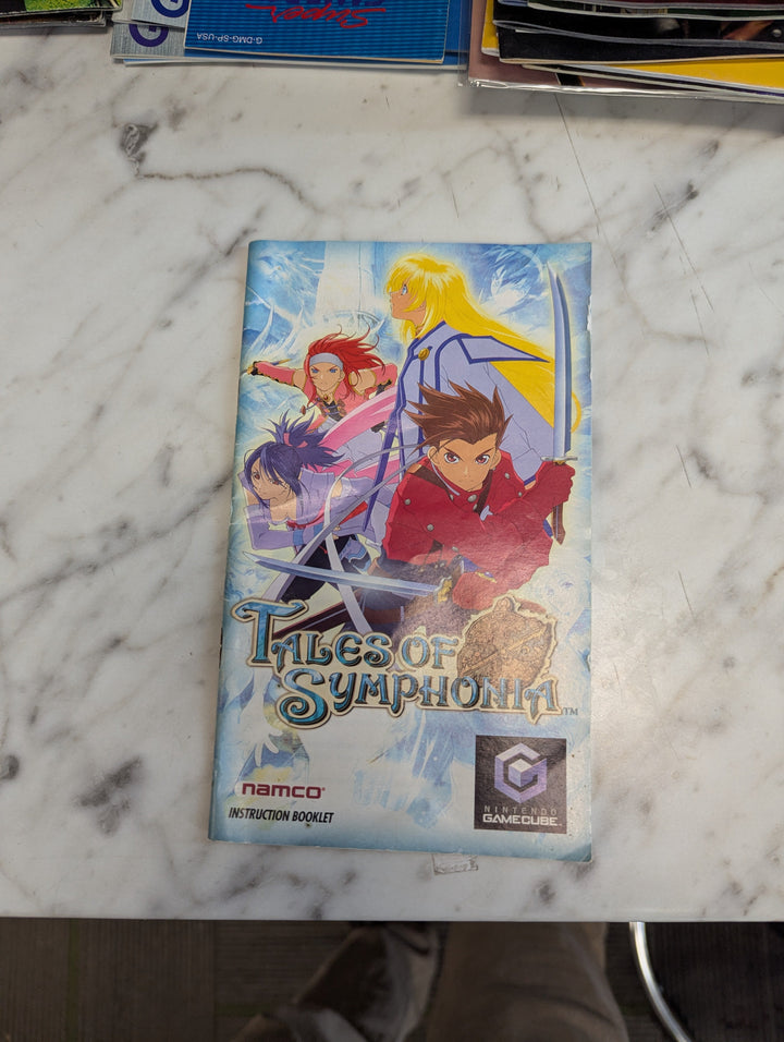Tales of Symphonia Gamecube GCN MANUAL ONLY MO3726