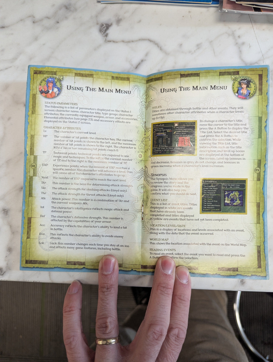 Tales of Symphonia Gamecube GCN MANUAL ONLY MO3726