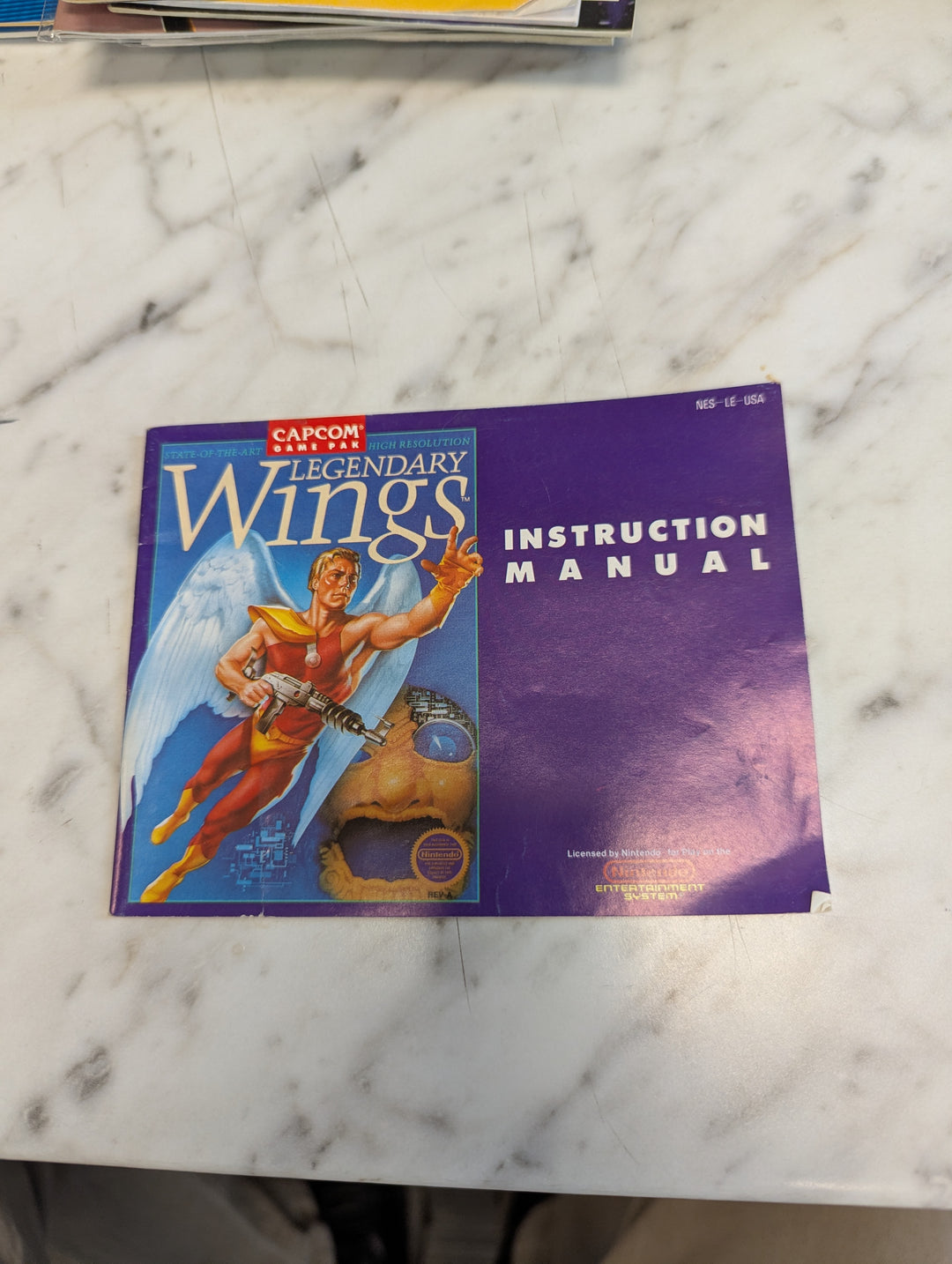 Legendary Wings NES MANUAL ONLY MO3726