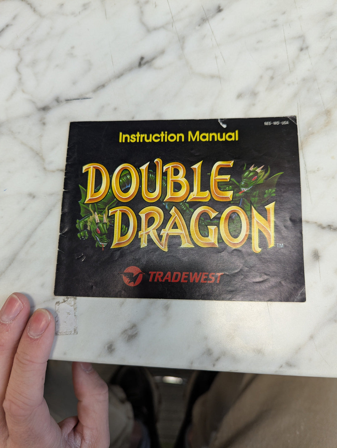 Double Dragon NES MANUAL ONLY MO3726