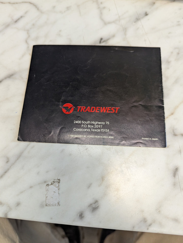 Double Dragon NES MANUAL ONLY MO3726