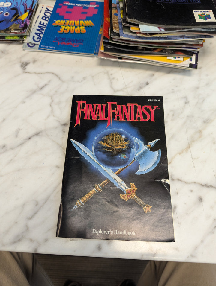 Final Fantasy NES MANUAL AND MAP ONLY MO3726
