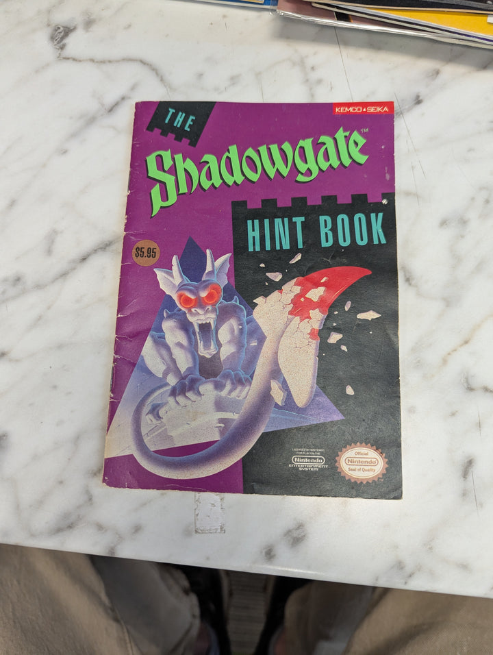 The Shadowgate NES MANUAL ONLY MO3726