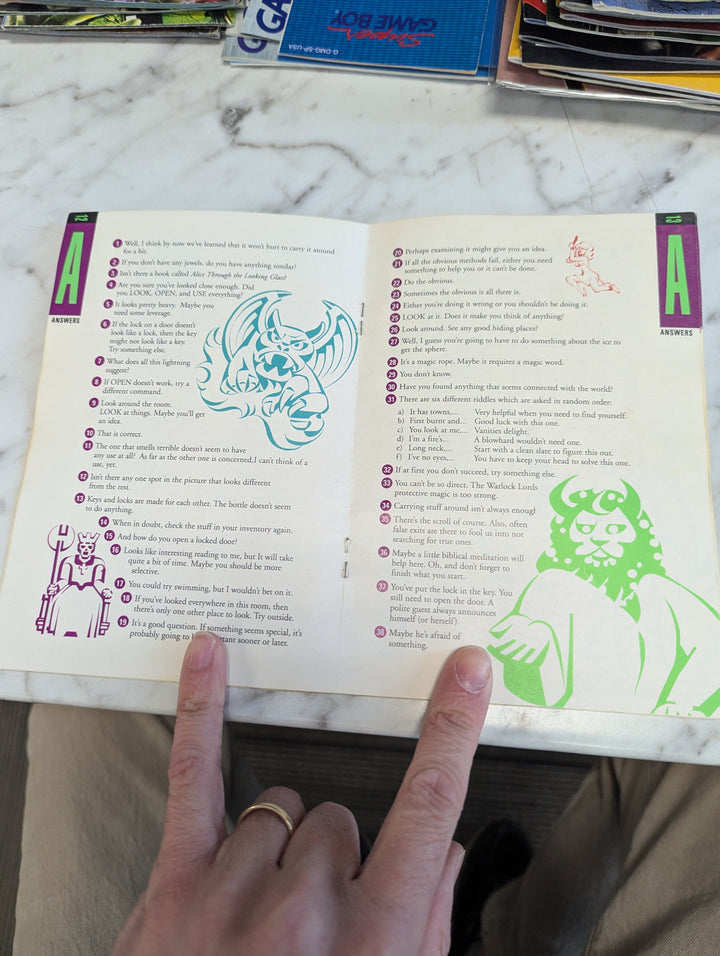 The Shadowgate NES MANUAL ONLY MO3726