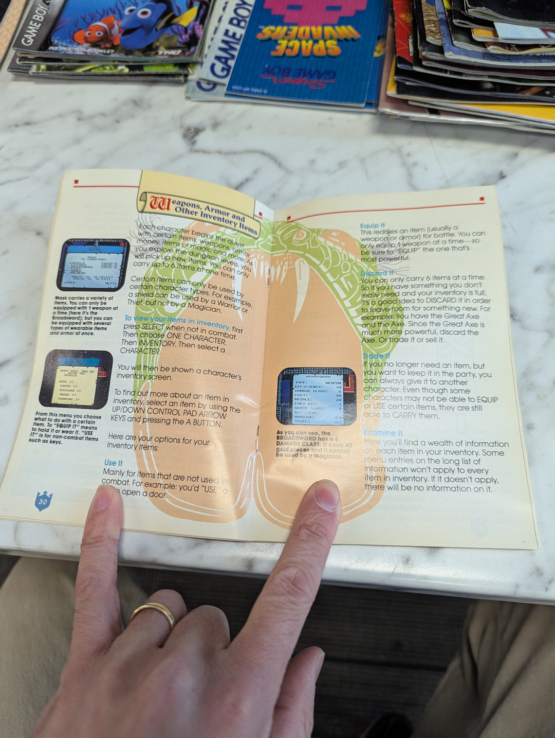 Swords and Serpents NES MANUAL ONLY MO3726