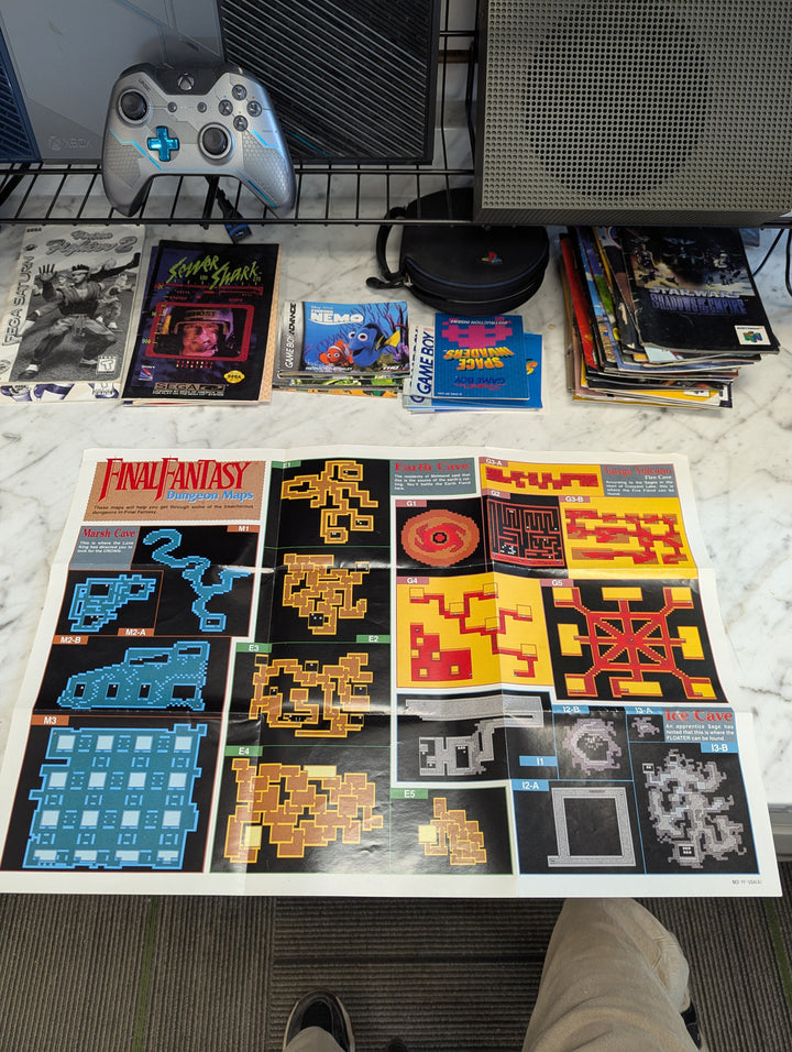 Final Fantasy NES MANUAL AND MAP ONLY MO3726