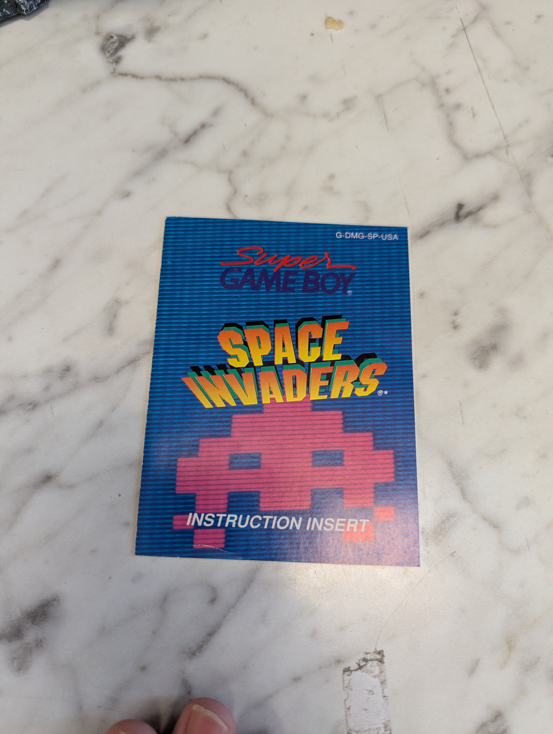 Space Invaders Super GameBoy MANUAL ONLY MO3926