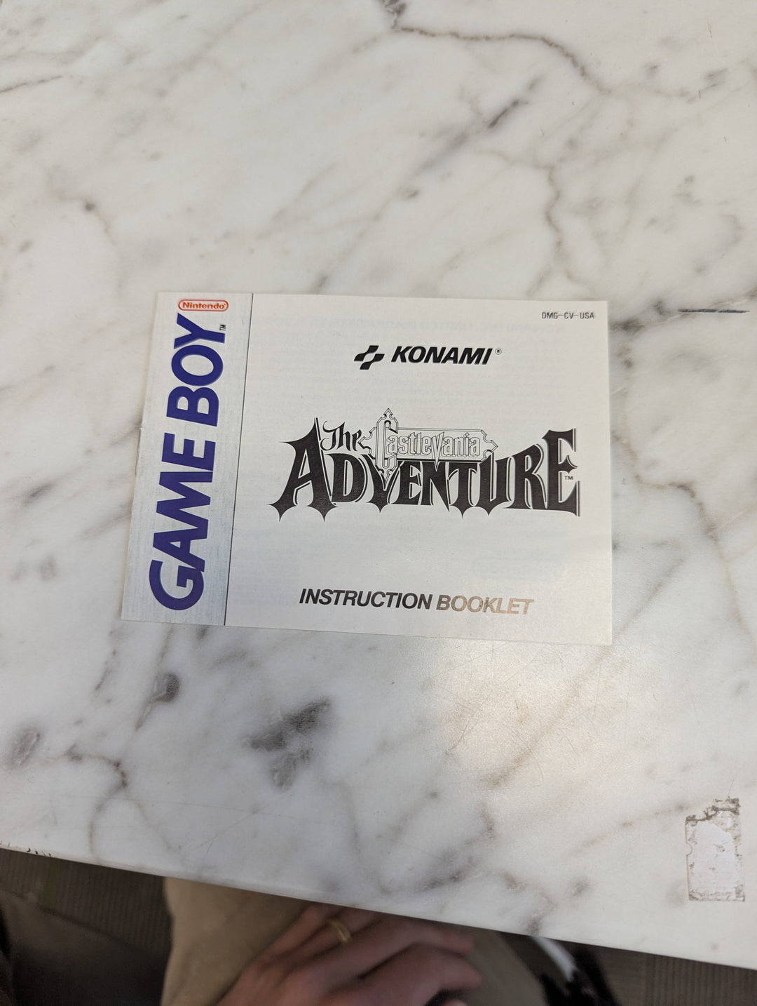 The Castlevania Adventure GameBoy MANUAL ONLY MO3926