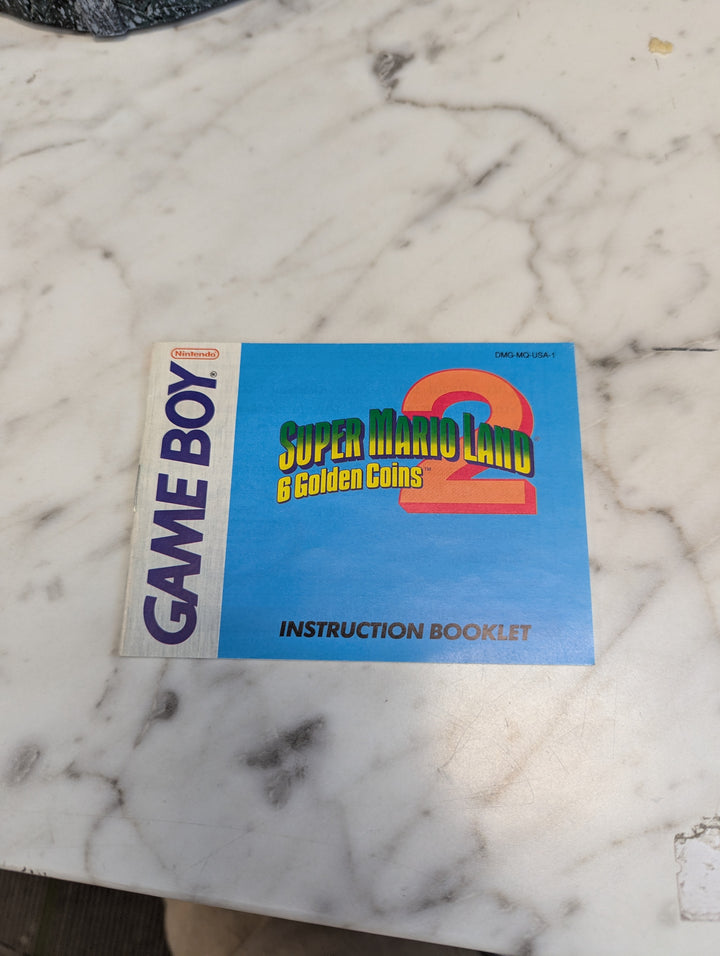 Super Mario Land 2: 6 Golden Coins GameBoy MANUAL ONLY MO3926