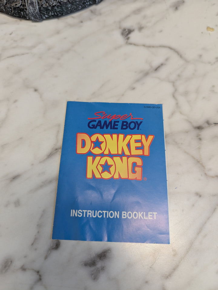 Super Donkey Kong GameBoy MANUAL ONLY MO3926