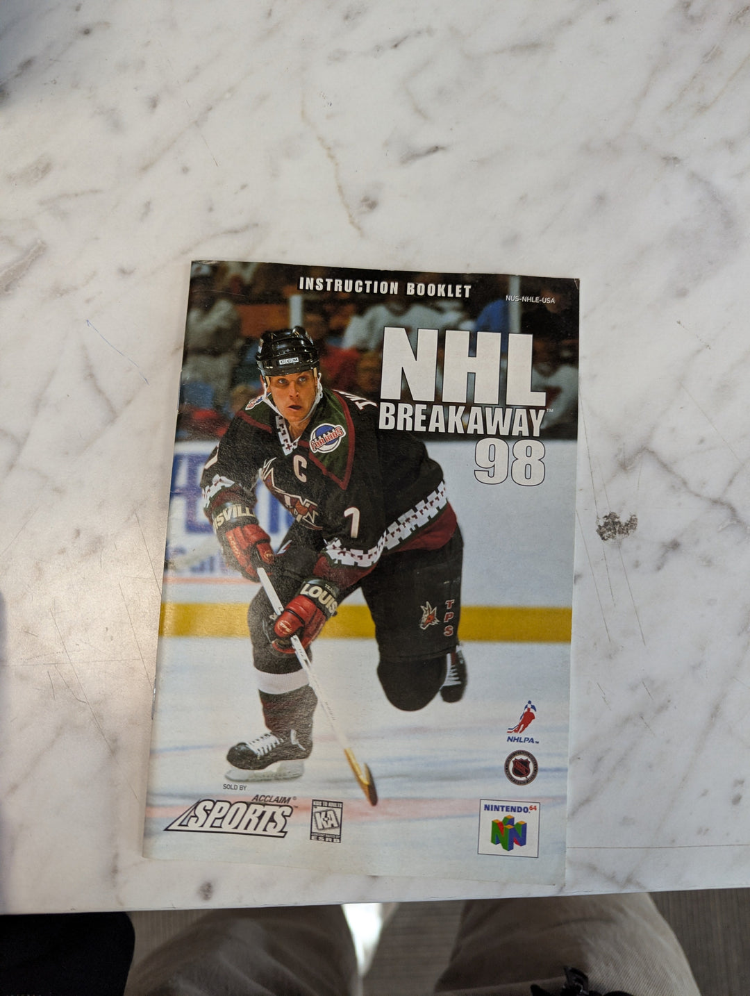 NHL Breakaway 98 Nintendo 64 MANUAL ONLY 31126