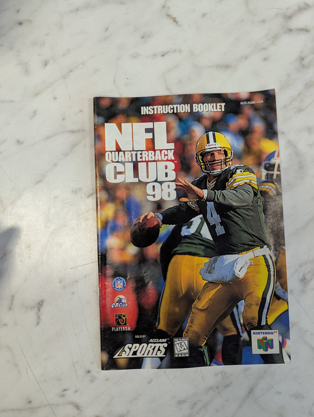 NFL Quarterback Club 98 N64 MANUAL ONLY MO31126