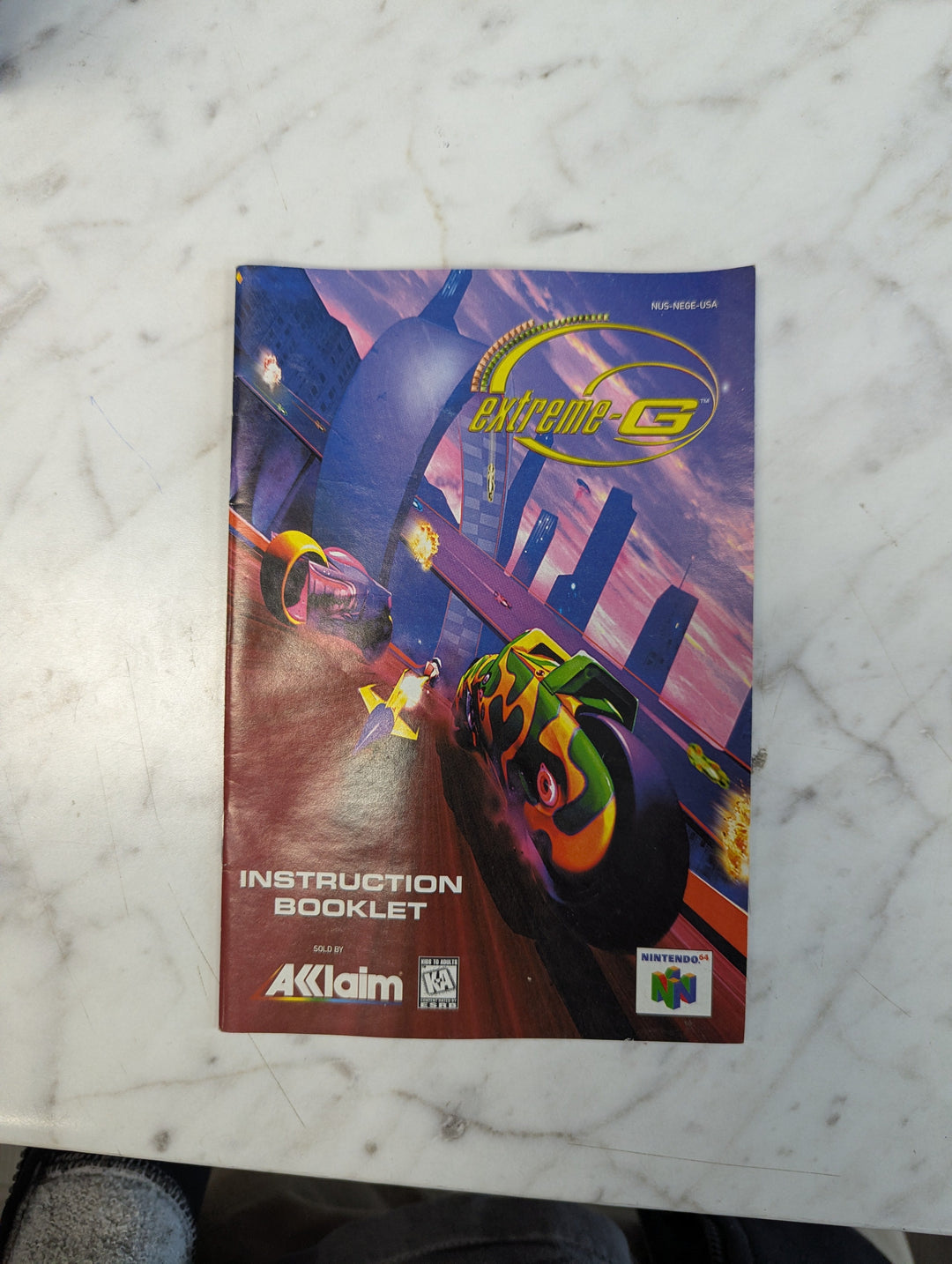 Extreme G Nintendo N64 MANUAL ONLY MO31126