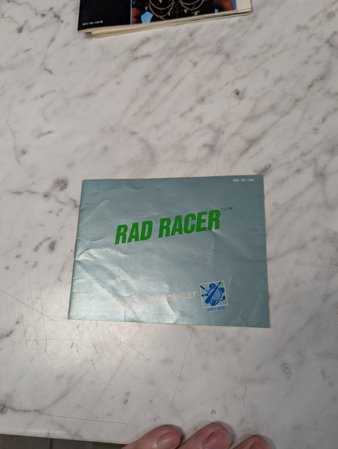 Rad Racer NES MANUAL ONLY MO31226
