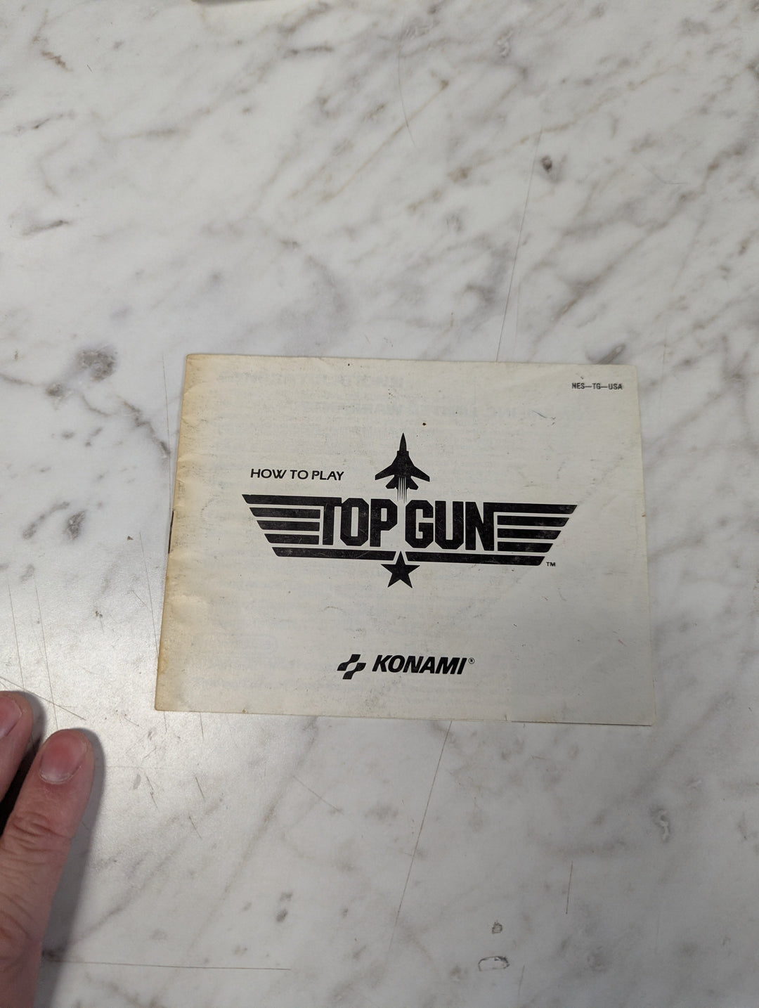 Top Gun NES MANUAL ONLY MO31226