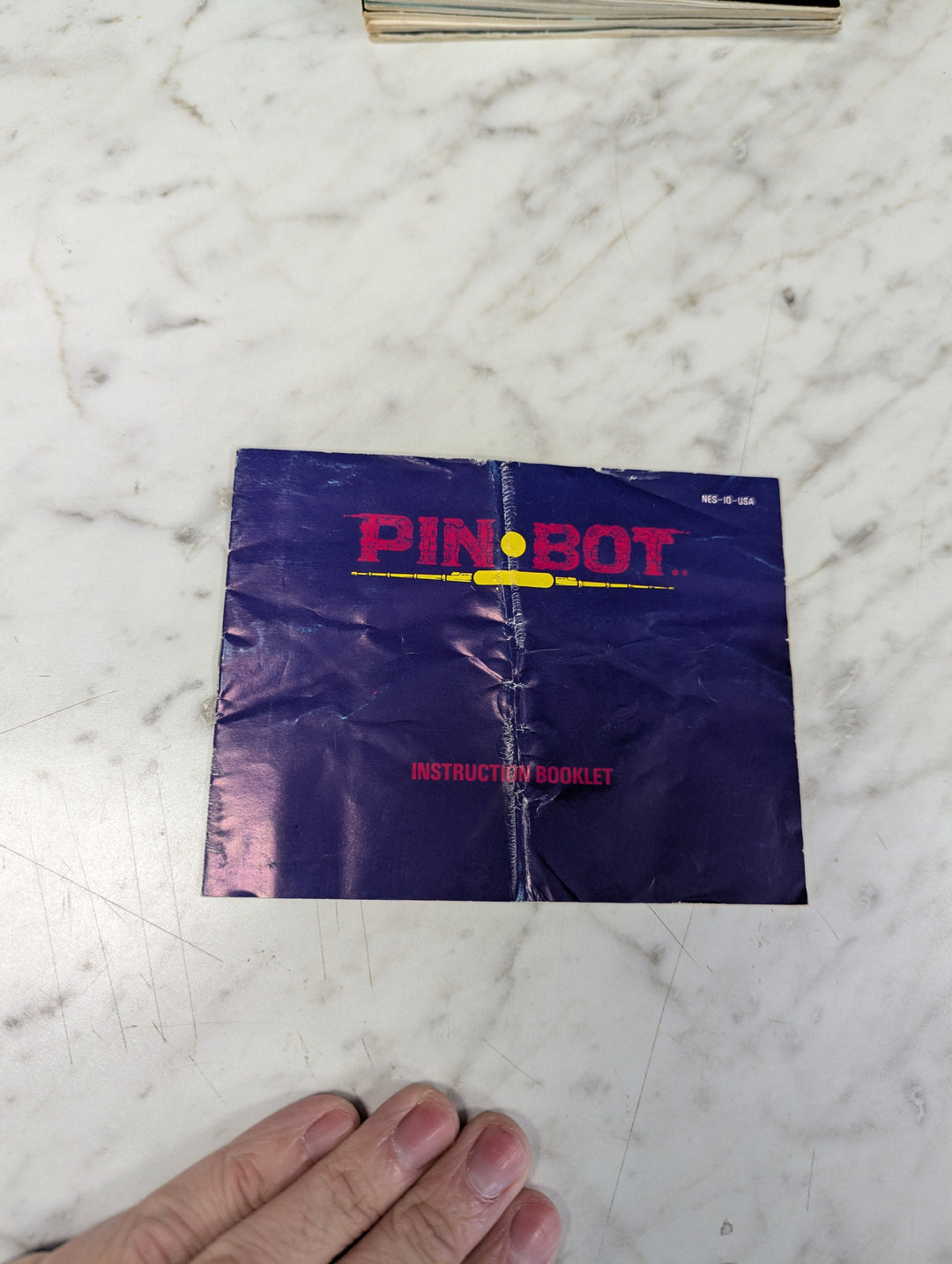 Pin Bot NES MANUAL ONLY MO31226