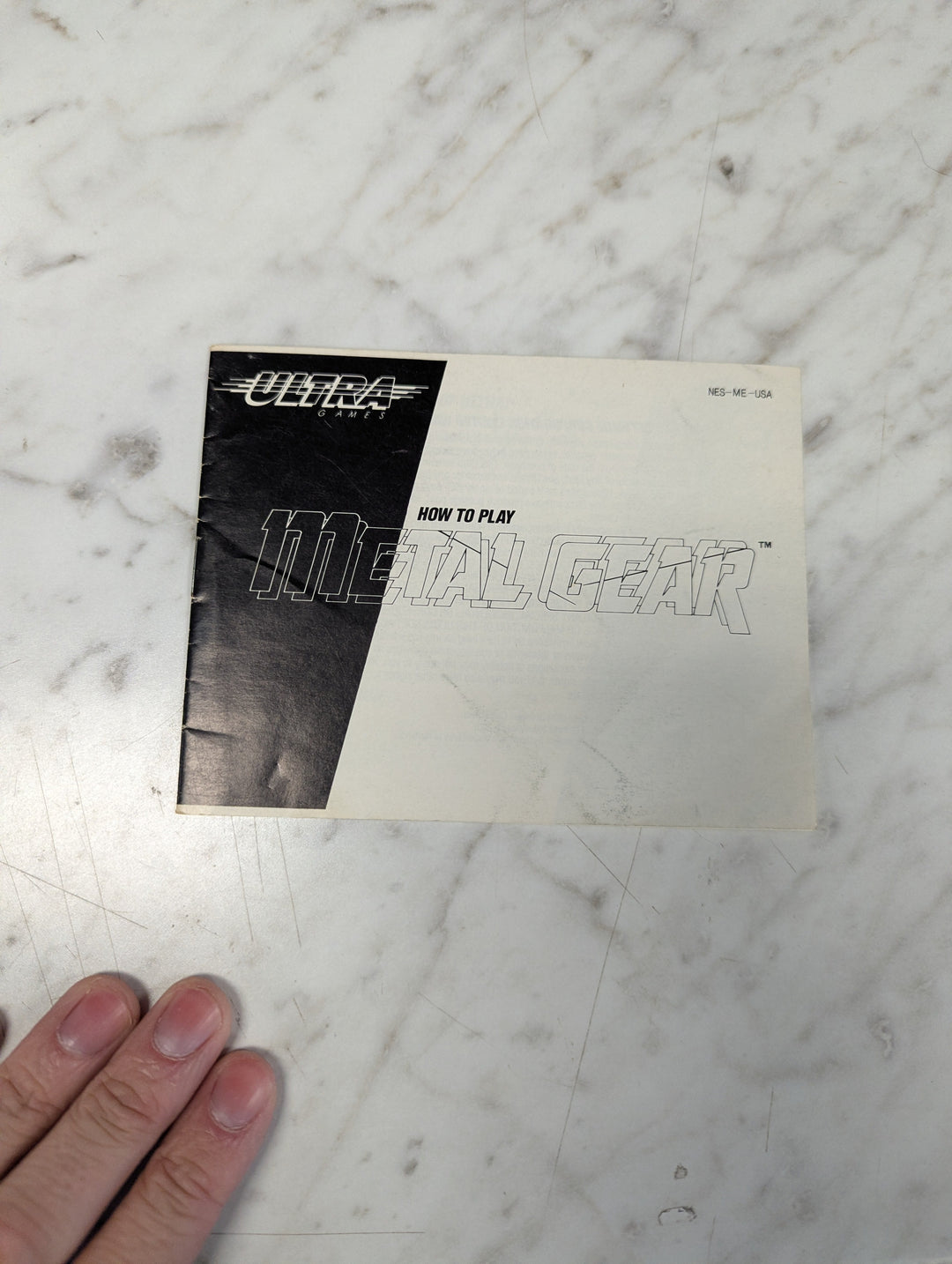 Metal Gear NES MANUAL ONLY MO31226