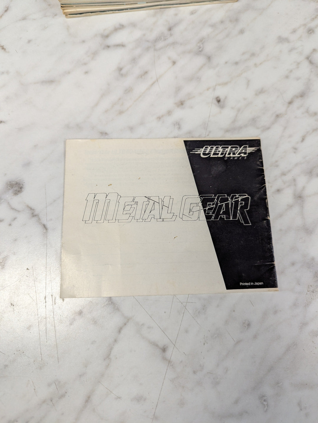 Metal Gear NES MANUAL ONLY MO31226