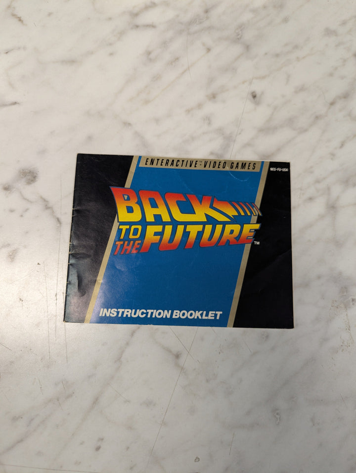 Back To The Future NES MANUAL ONLY MO31226