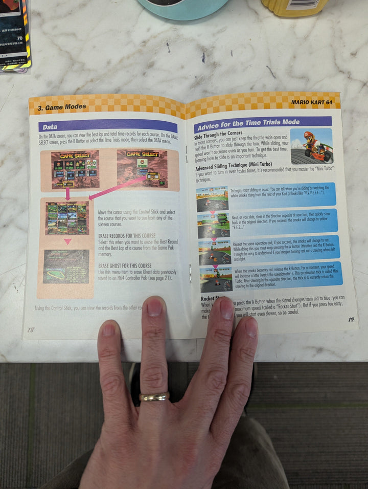 Mario Kart 64 N64 MANUAL ONLY MO31126