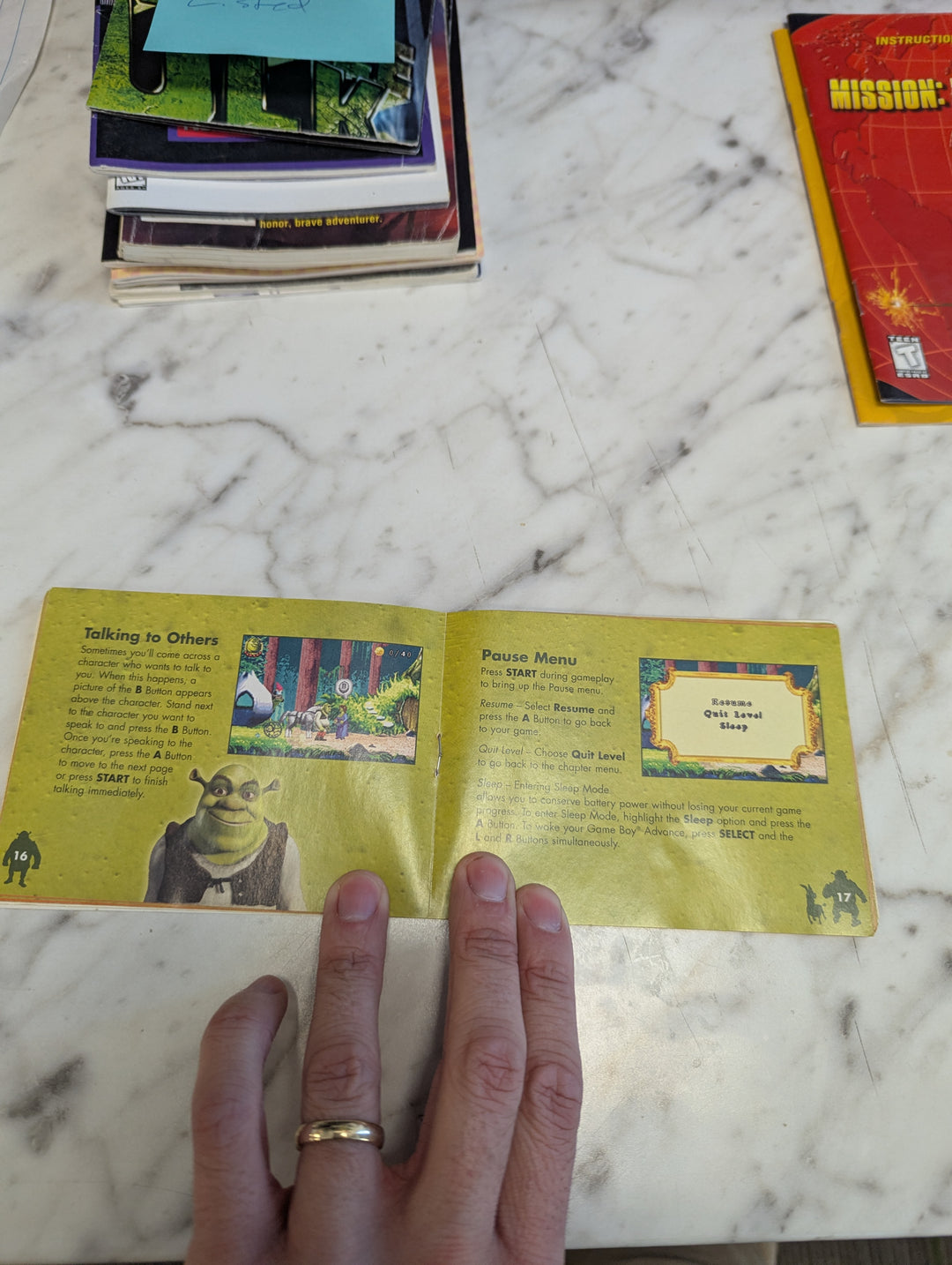 Shrek 2 Gameboy Advance GBA MANUAL ONLY MO31326