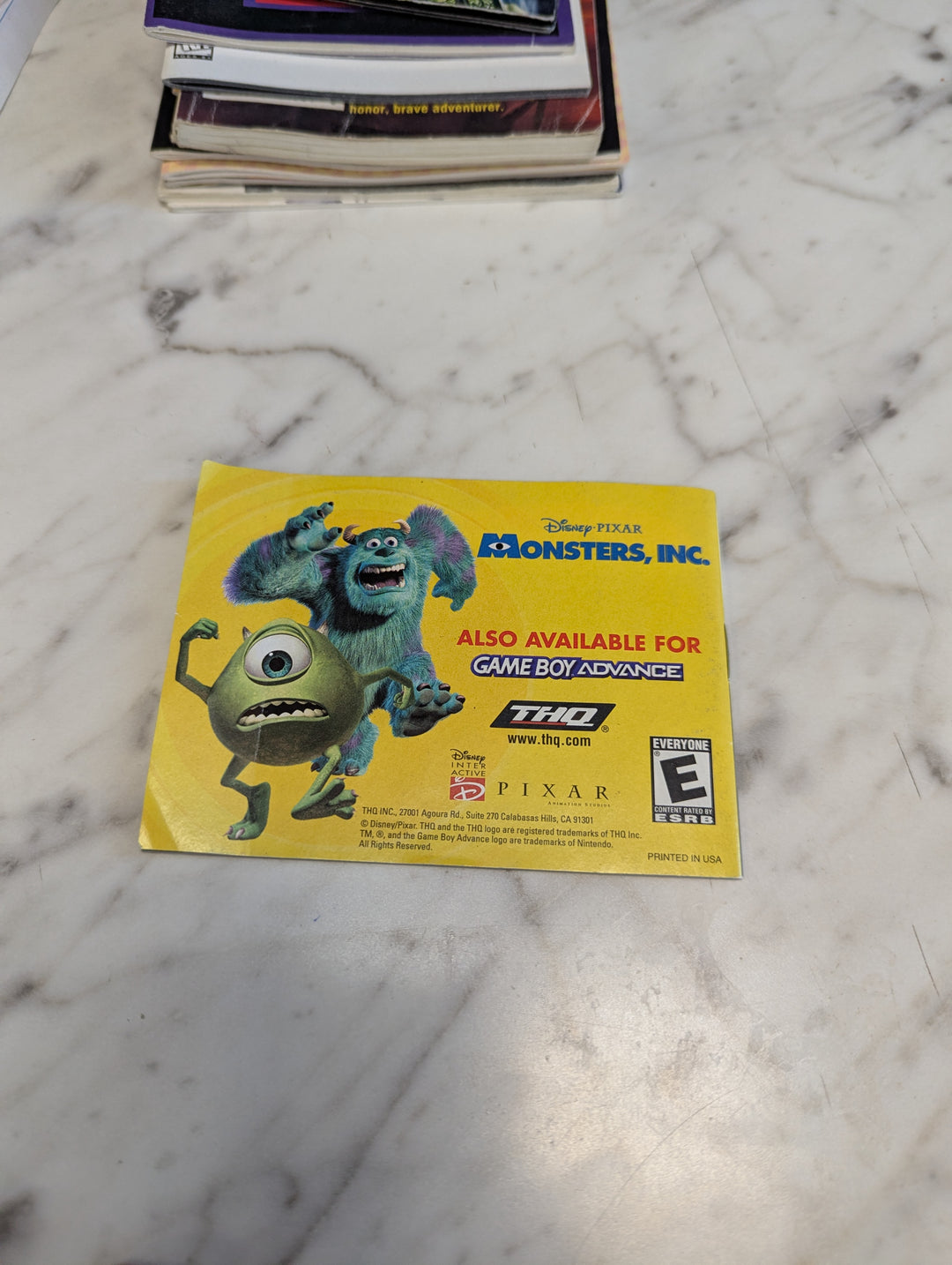 Finding Nemo Gameboy Advance GBA MANUAL ONLY MO31326