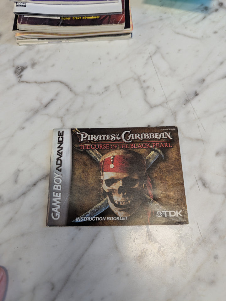 Pirates of the Caribbean: The Curse of the Black Pearl Gameboy Advance GBA MANUAL ONLY MO31326