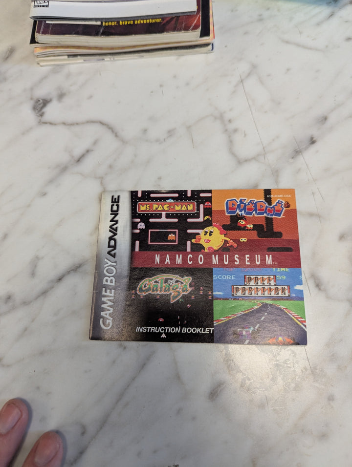 Namco Museum Gameboy Advance GBA MANUAL ONLY MO31326