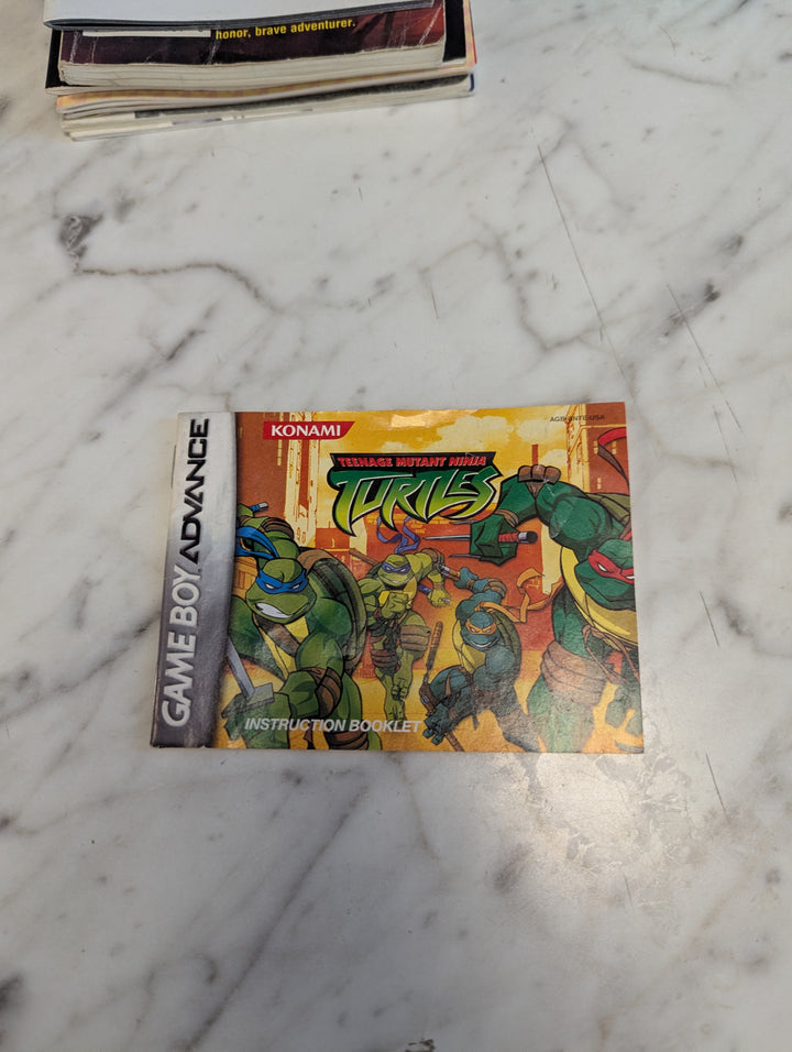 Teenage Mutant Ninja Turtles Gameboy Advance GBA MANUAL ONLY MO31326