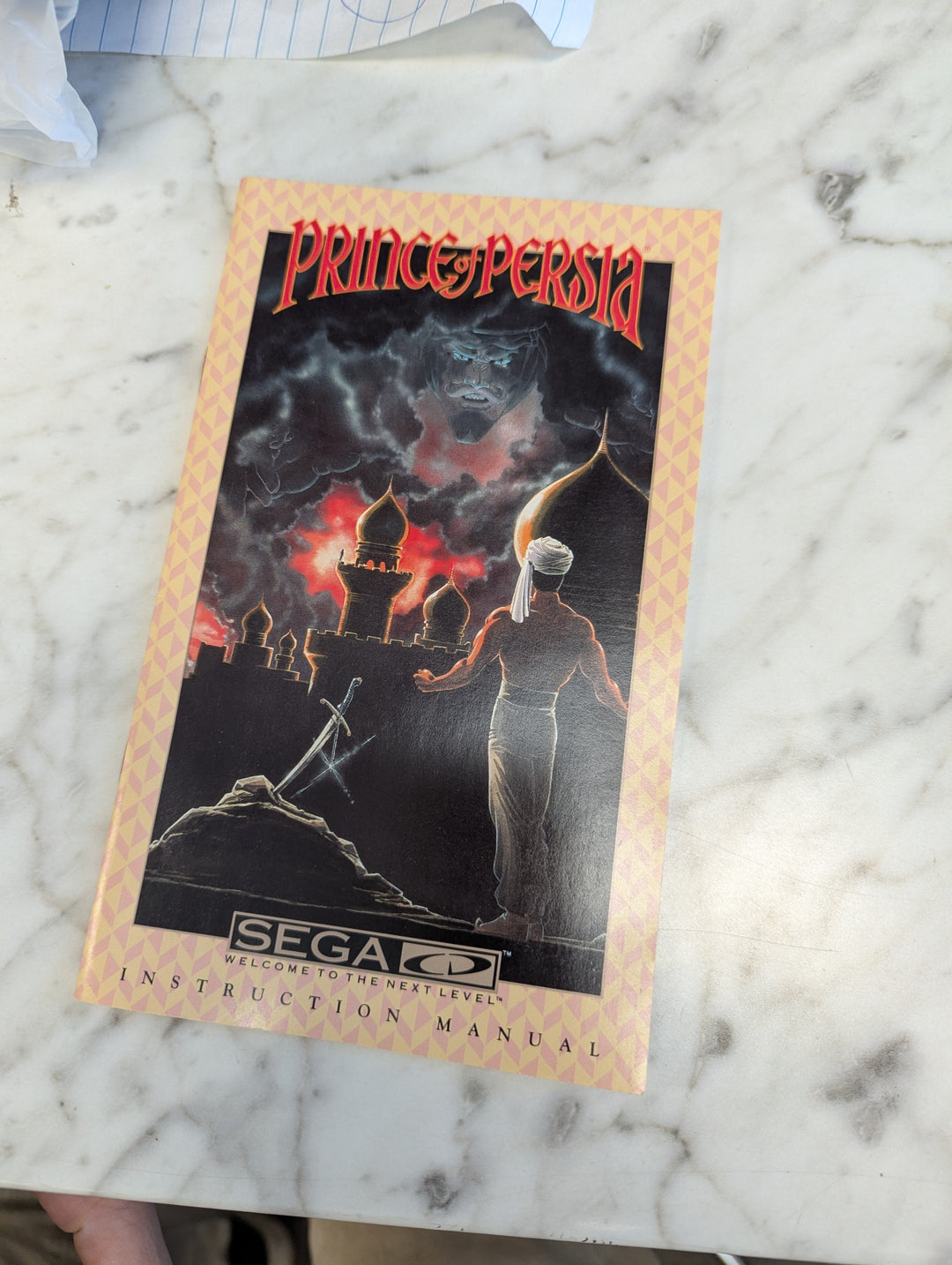 Prince of Persia Sega CD MANUAL ONLY MO31326