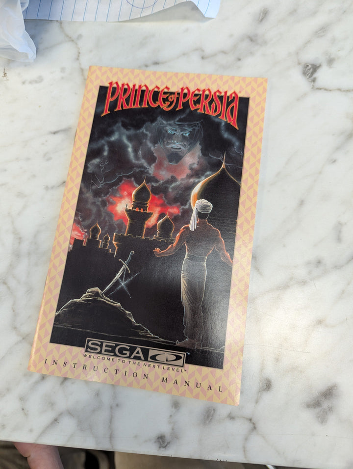 Prince of Persia Sega CD MANUAL ONLY MO31326