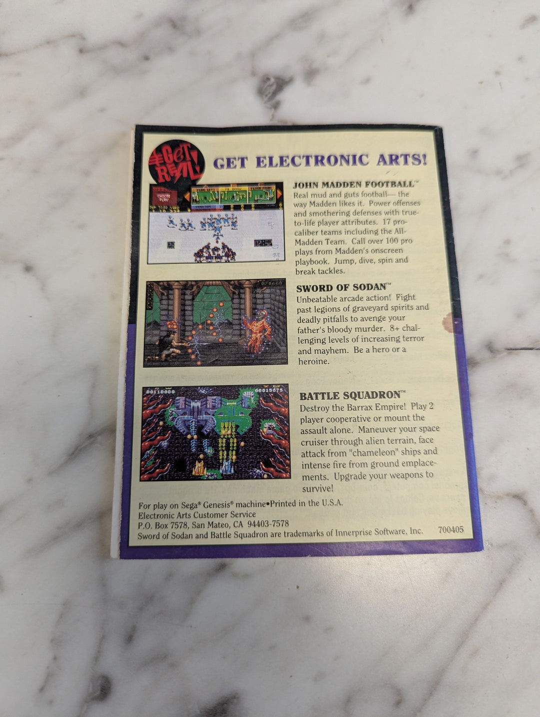 Lakers Versus Celtics and the NBA Playoffs Sega Genesis MANUAL ONLY MO31326
