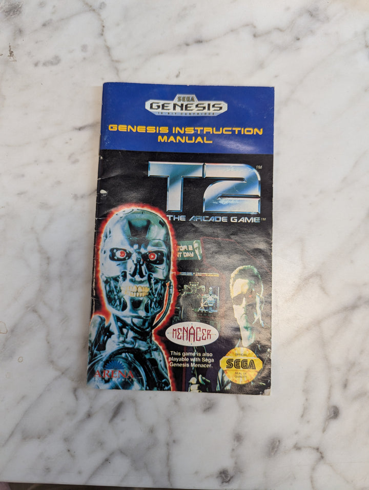 T2 The Arcade Game Sega Genesis MANUAL ONLY MO31326