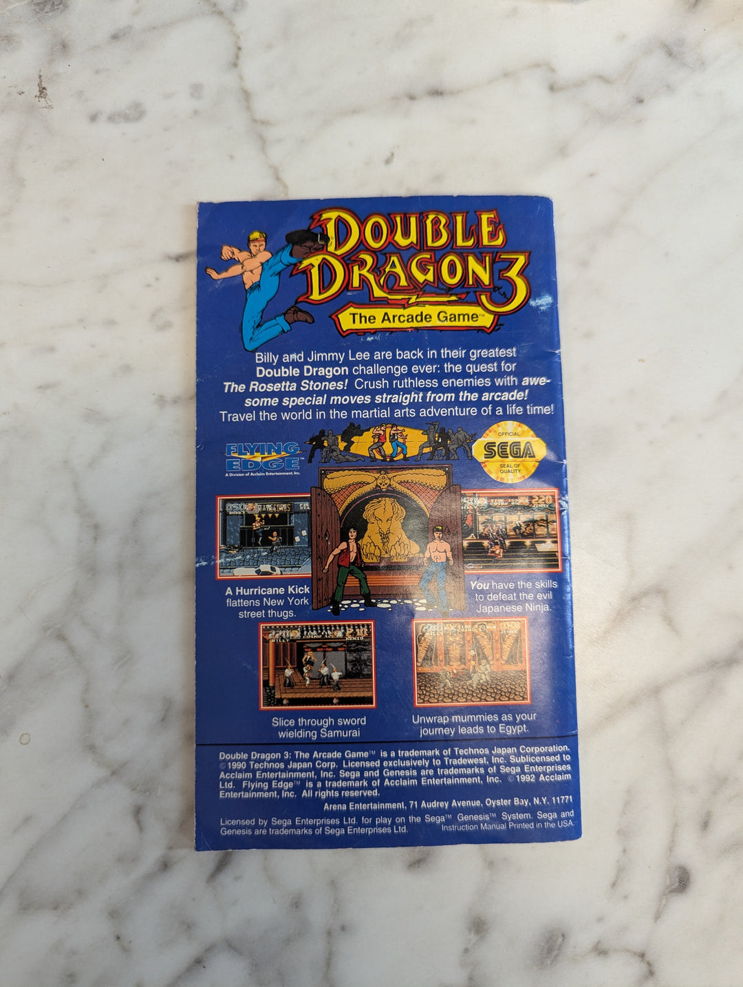 T2 The Arcade Game Sega Genesis MANUAL ONLY MO31326