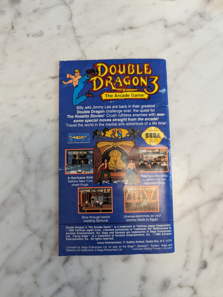 T2 The Arcade Game Sega Genesis MANUAL ONLY MO31326