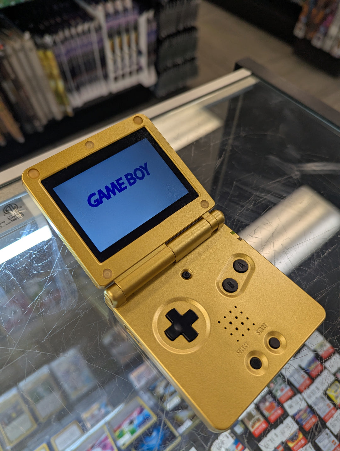 Gold Majora's Mask - Re-Shelled - Game Boy Advance GBA SP Console CON41426