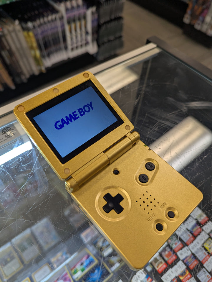Gold Majora's Mask - Re-Shelled - Game Boy Advance GBA SP Console CON41426